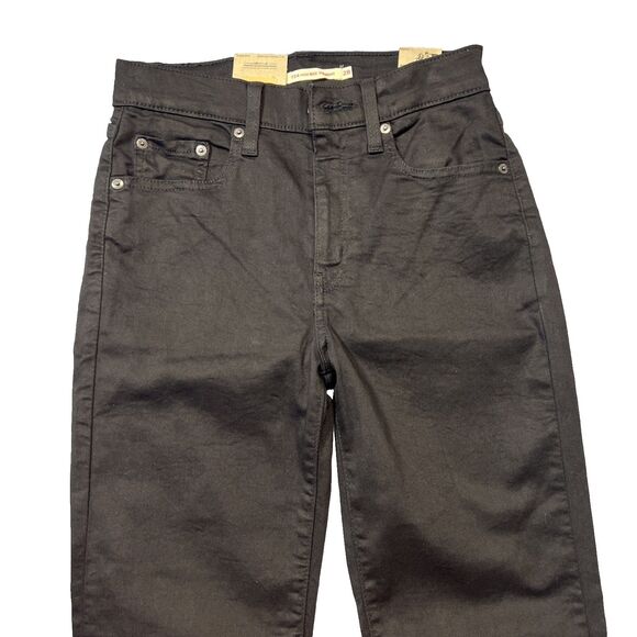 Levi’s 724 High Rise Straight Women’s Black Jeans Size 28x30 - Picture 2 of 8